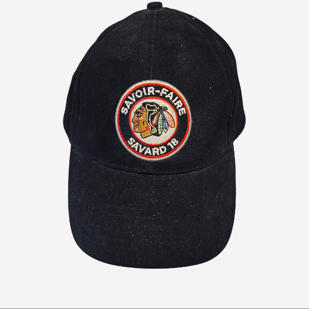 Retro Denis Savard 18 Chicago Blackhawks NHL Hockey Hat Cap Hall of Fame